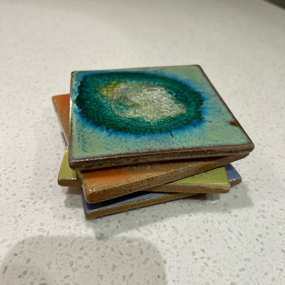 Set of 4 Anthropologie Coasters